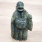 Buddha Statue 6" Labradorite gem stone meditation Feng sui handmade Home décor