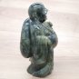 Buddha Statue 6" Labradorite gem stone meditation Feng sui handmade Home décor