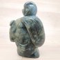 Buddha Statue 6" Labradorite gem stone meditation Feng sui handmade Home décor