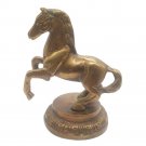Brass Jumping Horse statue 4" vintage handmade animal figurine home décor gift
