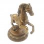 Brass Jumping Horse statue 4" vintage handmade animal figurine home décor gift
