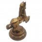 Brass Jumping Horse statue 4" vintage handmade animal figurine home décor gift