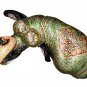 Handmade 16" Wooden Elephant Statue Covered with Real Gold Foil Emboss Work