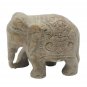 Stone Elephant statue Pair 3" handmade Carving Vintage Home D&Atilde;&copy;cor Sculpture