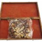 Wooden Chess Set 12" Folding Travel Wooden Pieces and Board