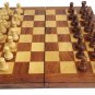 Wooden Chess Set 12" Folding Travel Wooden Pieces and Board