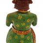 Villagers men Statue handmade Sculpture Wooden painted Vintage Figurine home