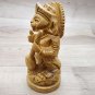 Hanuman Statue 5" Wooden Handcrafted Hindu God Monkey Lord Idol Lord of Strength