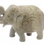 Stone Elephant statue Pair 3.5" handmade Carving Vintage Home D&Atilde;&copy;cor Sculpture