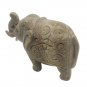 Stone Elephant statue Pair 3.5" handmade Carving Vintage Home Décor Sculpture
