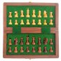 Wooden Chess Set 7" Folding Travel Magnetic Wooden Pieces and Board