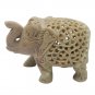 Stone Elephant statue Pair 3.5" handmade Under Cut Vintage Home D&Atilde;&copy;cor Sculpture