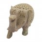 Stone Elephant statue Pair 3.5" handmade Under Cut Vintage Home D&Atilde;&copy;cor Sculpture