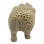 Stone Elephant statue Pair 3.5" handmade Under Cut Vintage Home D&Atilde;&copy;cor Sculpture