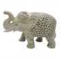 Stone Elephant statue Pair 5.5" handmade Under Cut Vintage Home D&Atilde;&copy;cor Sculpture