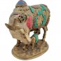 Brass Nandi Cow Kamdhenu Statue Hindu Religious Vehicle of Shiva Home Décor