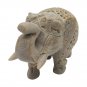 Stone Elephant statue Pair 4" handmade Under Cut Vintage Home Décor Sculpture
