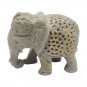 Stone Elephant statue Pair 4" handmade Under Cut Vintage Home Décor Sculpture