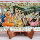 Decorative plate 6 X 12" Marble Stone Handmade King & Queen painting Home decor