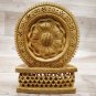 Wooden Buddha bust Statue handmade antique look Painting Feng Shuai Tibetan gift