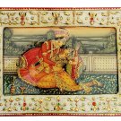 Decorative Tray 6" X 9" Marble Stone Handmade King & Queen painting Home decor