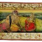 Decorative plate 6 X 12" Marble Stone Handmade Radha Krishn painting Home decor