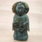 Buddha Statue 6.5" Labradorite gem stone meditation Feng sui handmade Home d&Atilde;&copy;cor