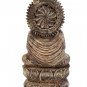 Wooden Buddha Statue handmade antique look Painting Feng Shui Tibetan Buddha gif