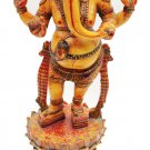 Ganesh Statue handmade 12" Gold Foil Painting Idol Home Office Temple Décor Gift