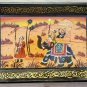 Serving Tray 3 Pcs set 12 Wooden handmade Procession painting work Floral Design