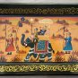 Serving Tray 3 Pcs set 12 Wooden handmade Procession painting work Floral Design