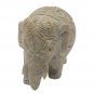 Stone Elephant statue 2.5" handmade Carving Vintage trunk down Décor Sculpture