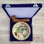 Decorative plates 9" Marble Stone Handmade Dancing Lady painting Home decor
