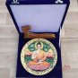 Decorative plates 9" Marble Stone Handmade Buddha painting Home decor