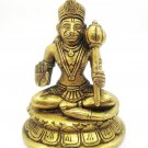 Hanuman Brass Statue 5" Bajranbali Hindu god Idol Home Office Temple Décor Gift