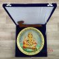 Decorative plates 12" Marble Stone Handmade Ganesha painting Home Decor Wall Gif