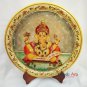 Decorative plates 12" Marble Stone Handmade Ganesha painting Home Decor Wall Gif