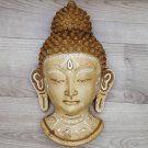 Buddha Mask 9" Wall hanging Art Sculpture Painting & Carving mask Religious