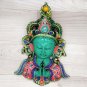 Buddha Mask 9" handmade buddha ektara mask with stone work