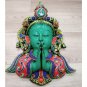 Buddha Mask 9" handmade buddha ektara mask with stone work