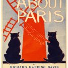 8x10"Poster on Canvas.Home Interior design.French Black cats.Paris.10649 8x10"Poster on Canvas.Home Interior design.French Black cats.Paris.10649