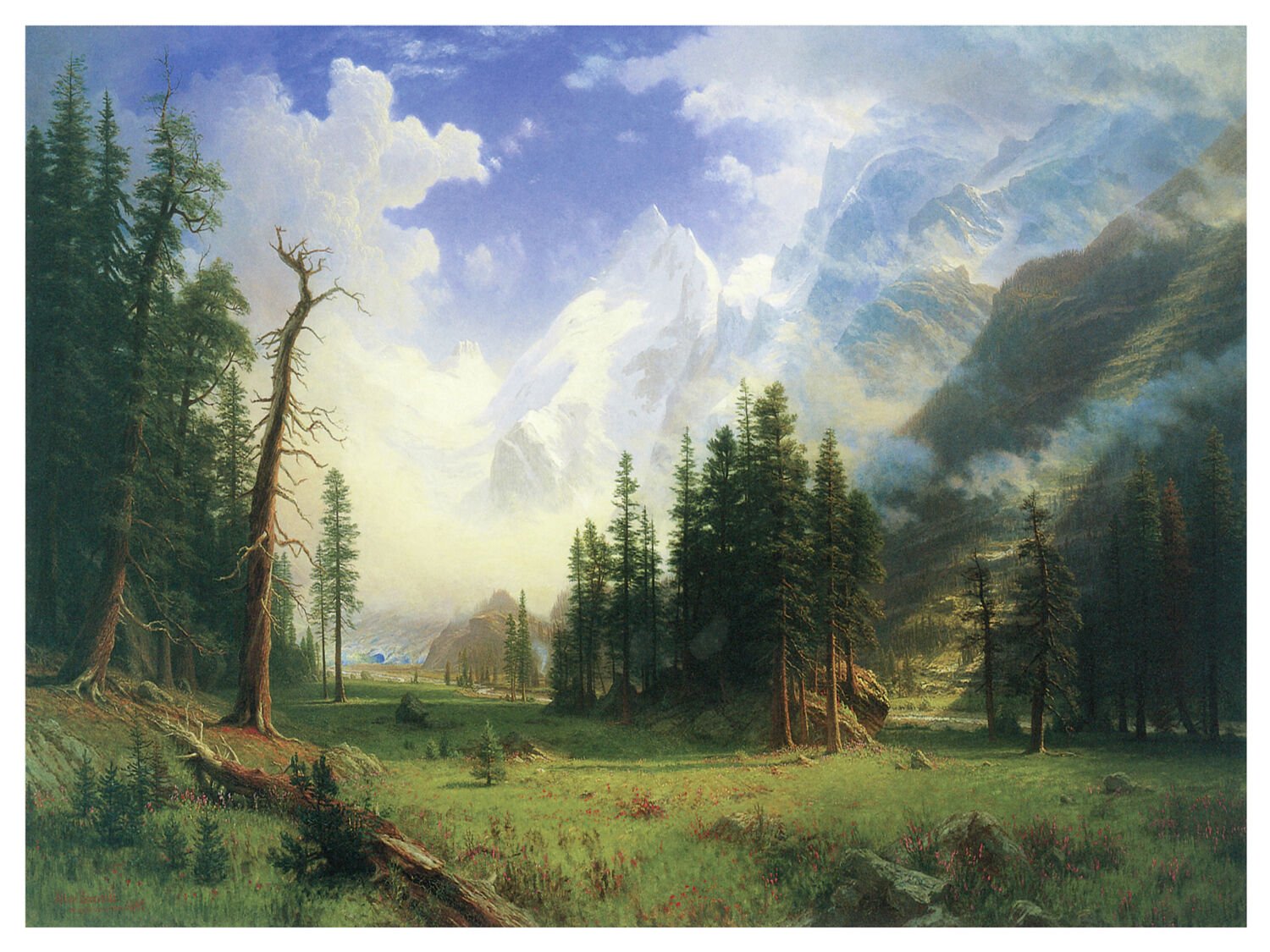 1286.Poster decoration.Albert Bierstadt landscape.Room wall art design ...