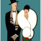 5806.Japanese couple dressed for the opera.man in tuxedo.POSTER.Home Office art 5806.Japanese couple dressed for the opera.man in tuxedo.POSTER.Home Office art