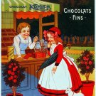 3009.Kohler Chocolate French POSTER.Art Nouveau lovely .Room home decoration