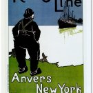 5035.Red Star line.Anvers.New York.steamship.POSTER.decor Home Office art 5035.Red Star line.Anvers.New York.steamship.POSTER.decor Home Office art