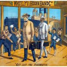 5554.Whiteleys original hidden hand co.man on boat.POSTER.Home Office decor