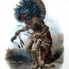3266.Warrior in the costume of the Dog Dance POSTER.Home School Room art decor 3266.Warrior in the costume of the Dog Dance POSTER.Home School Room art decor