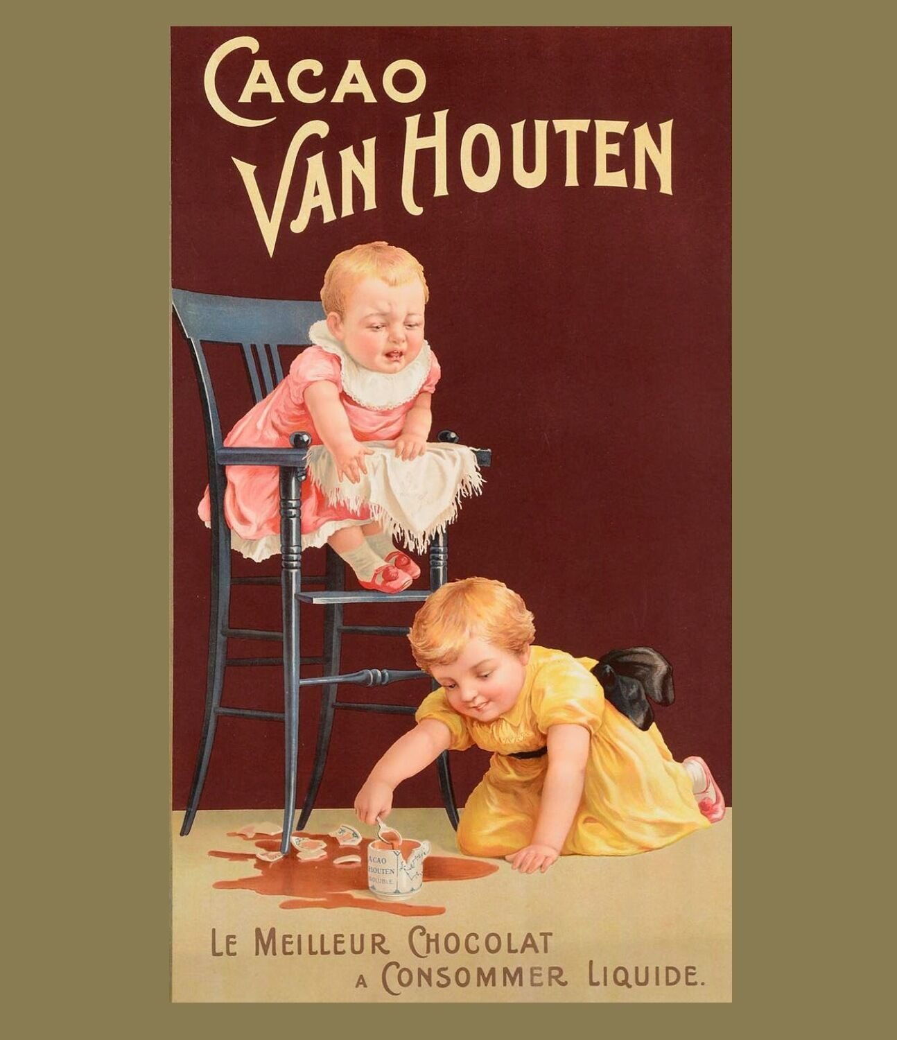 Cacao Van Houten Chocolate Shop POSTER Home Office Room Art Decoration