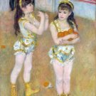 6662.Painting of two girls holding oranges in their arms.POSTER.art wall decor 6662.Painting of two girls holding oranges in their arms.POSTER.art wall decor