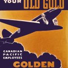 2863.Give your old gold Golden Bomber Aviation POSTER.Office Room Home art decor